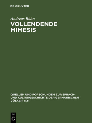 cover image of Vollendende Mimesis